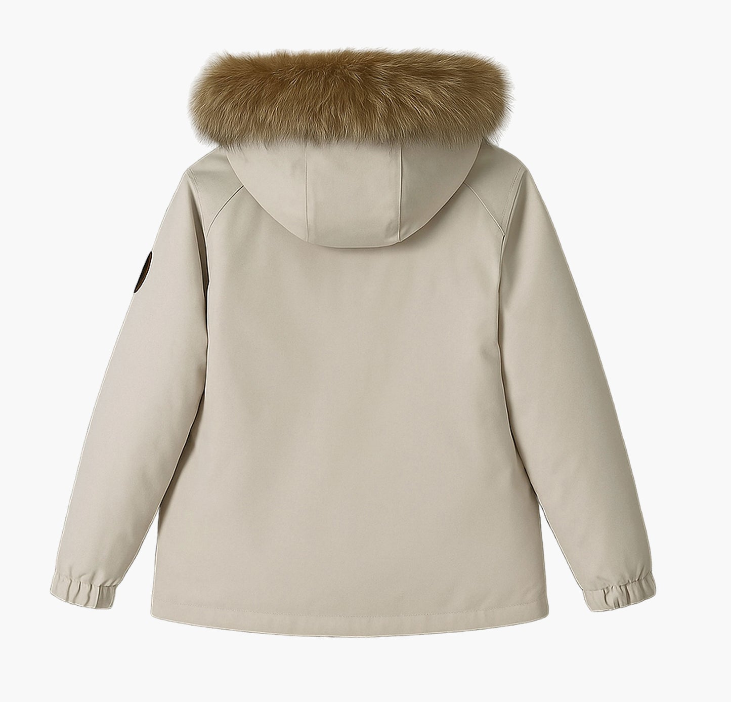 Men’s Hooded White Duck Down Jacket – Lightweight Windproof Winter