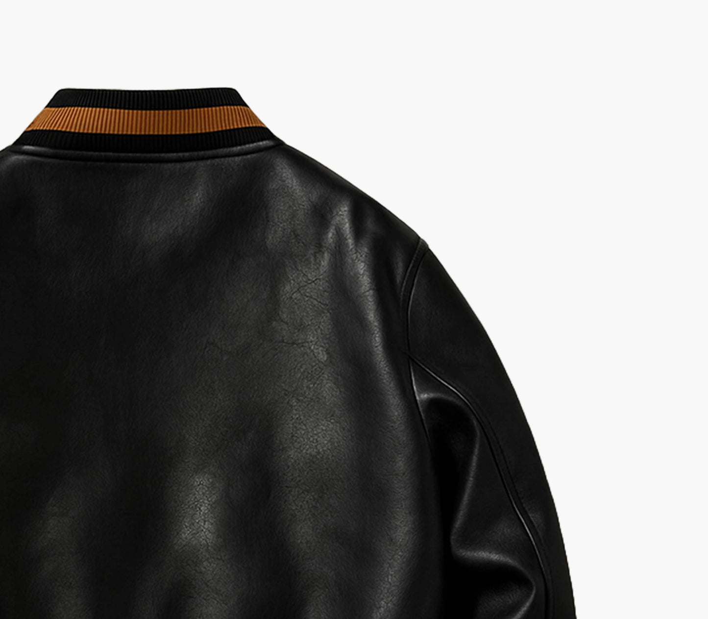 Men’s Retro PU Leather Jacket – Stand Collar Biker Style