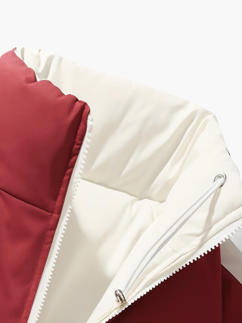 Men’s Reversible Half-Zip Jacket – Slim-Fit Winter Coat