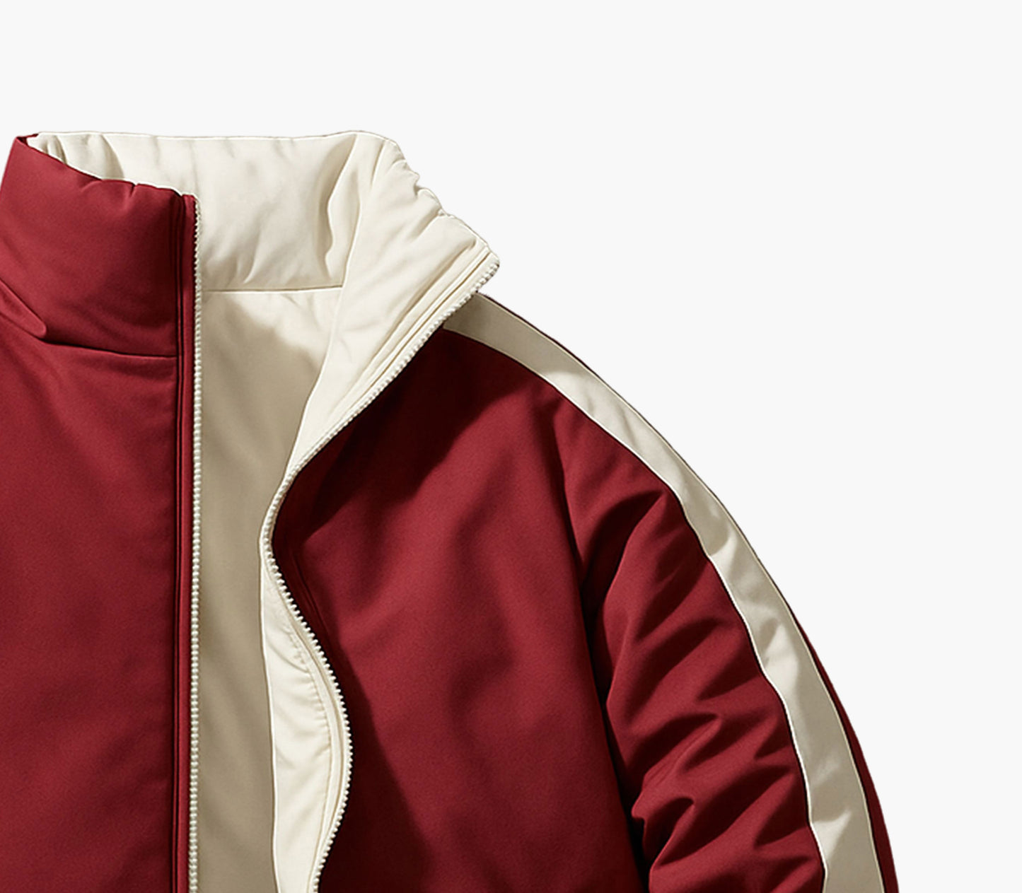 Men’s Reversible Half-Zip Jacket – Slim-Fit Winter Coat