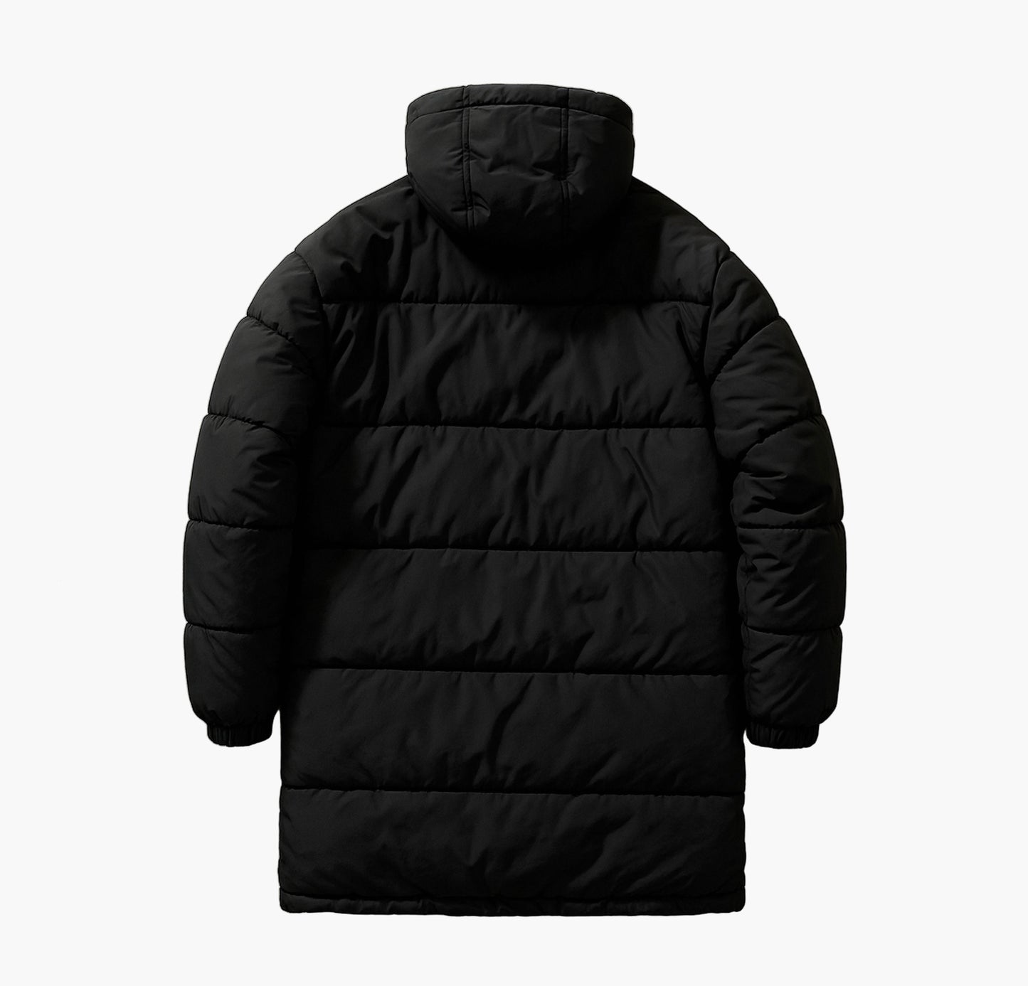 Men’s Long Hooded Parka – Thick Mid-Length Winter Jacket