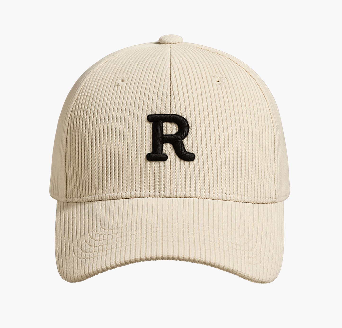 3D Embroidered Corduroy Baseball Cap – Adjustable Structured Hat for Fall/Winter