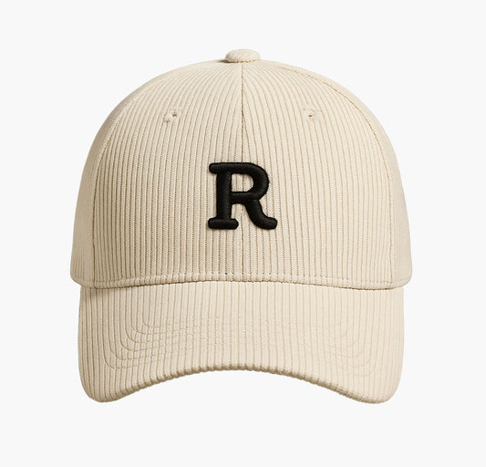 3D Embroidered Corduroy Baseball Cap – Adjustable Structured Hat for Fall/Winter
