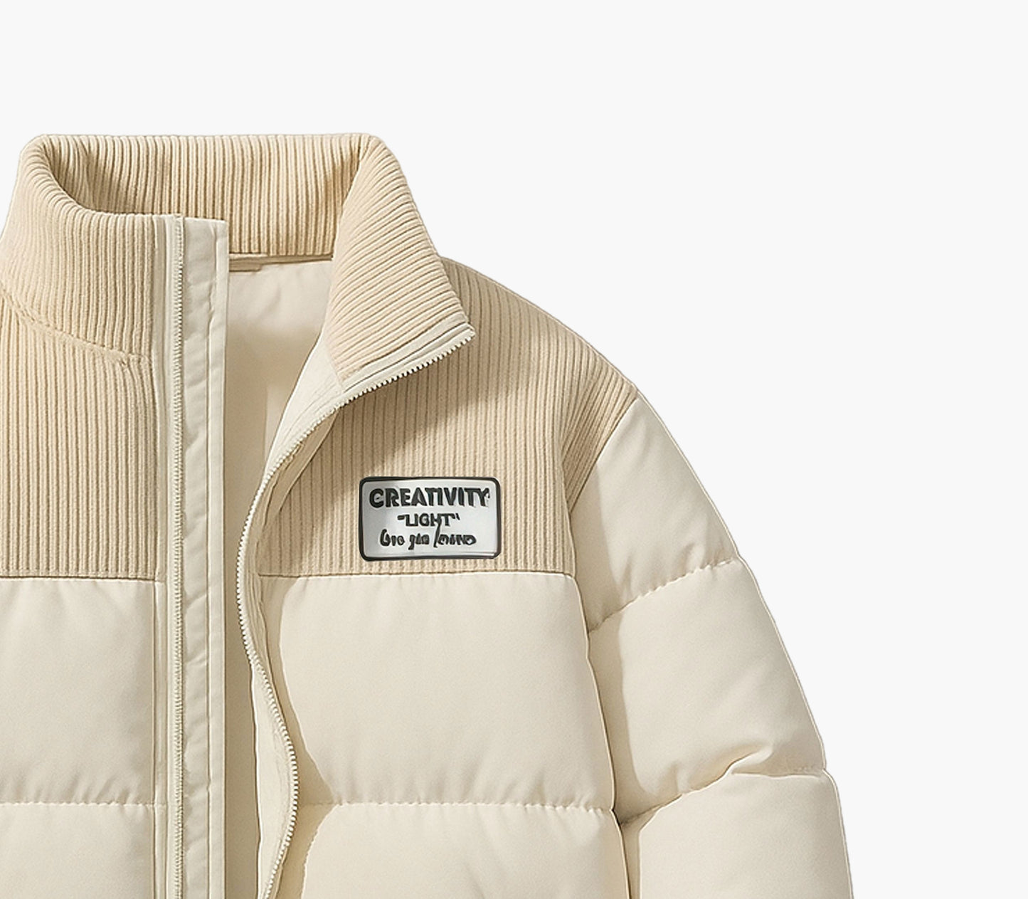 Men’s Pink Puffer Jacket – Insulated Winter Coat with Stand Collar & Pockets