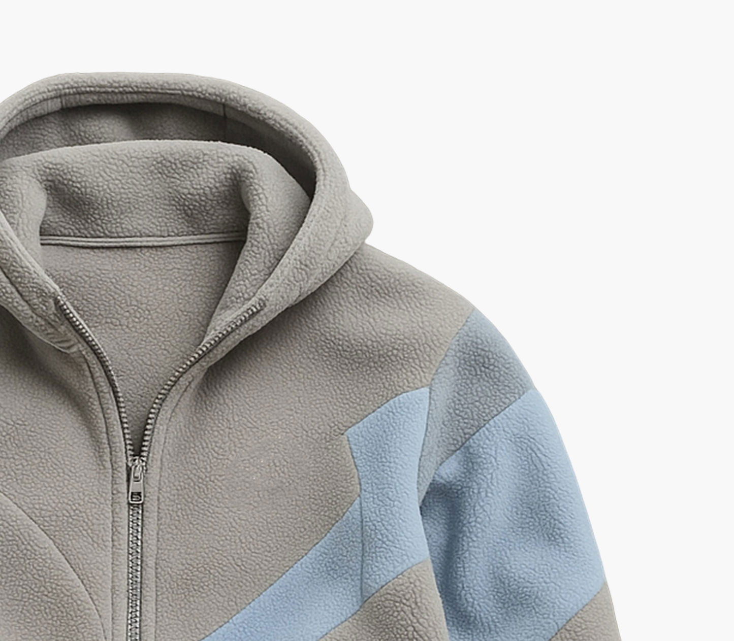 Men’s Cozy Fleece Hooded Jacket – Zip-Up Winter Coat