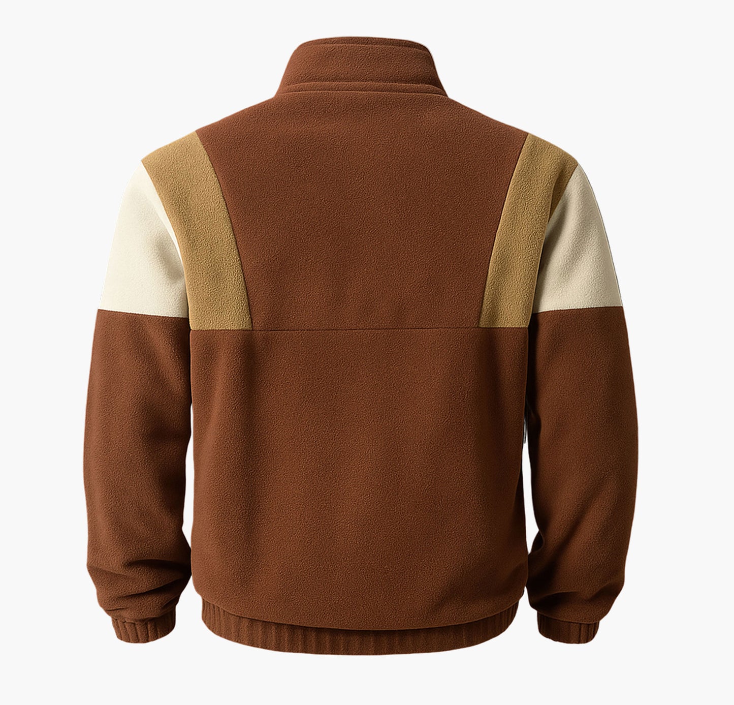 Unisex Block Fleece-Lined Jacket – Zip-Up Coat with “New York” Embroidery