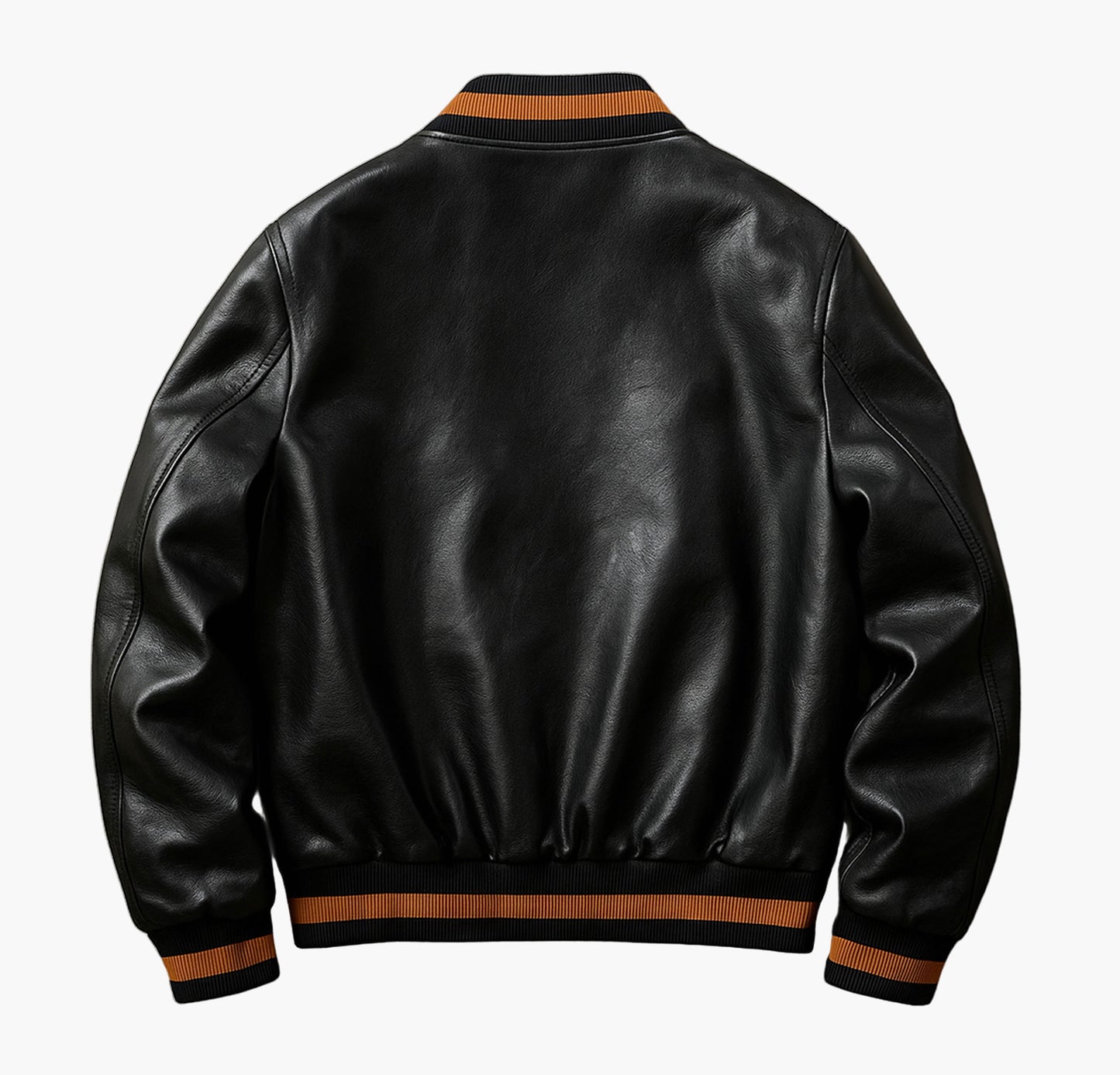 Men’s Varsity Jacket – Golden Sleeve Letterman Coat