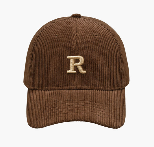 Corduroy Baseball Cap – 3D Embroidered Adjustable Hat for Fall & Winter
