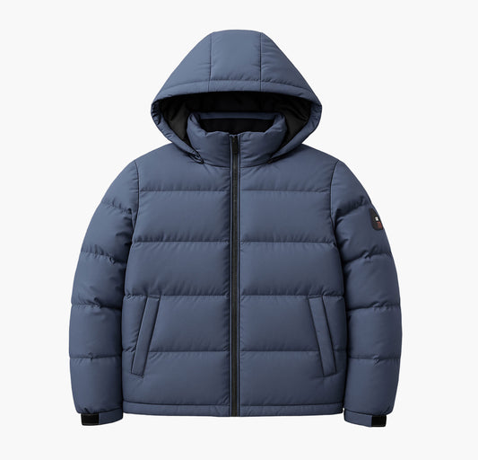 Men’s Heavyweight Hooded Winter Coat – Thermal Insulated Cold-Weather Jacket