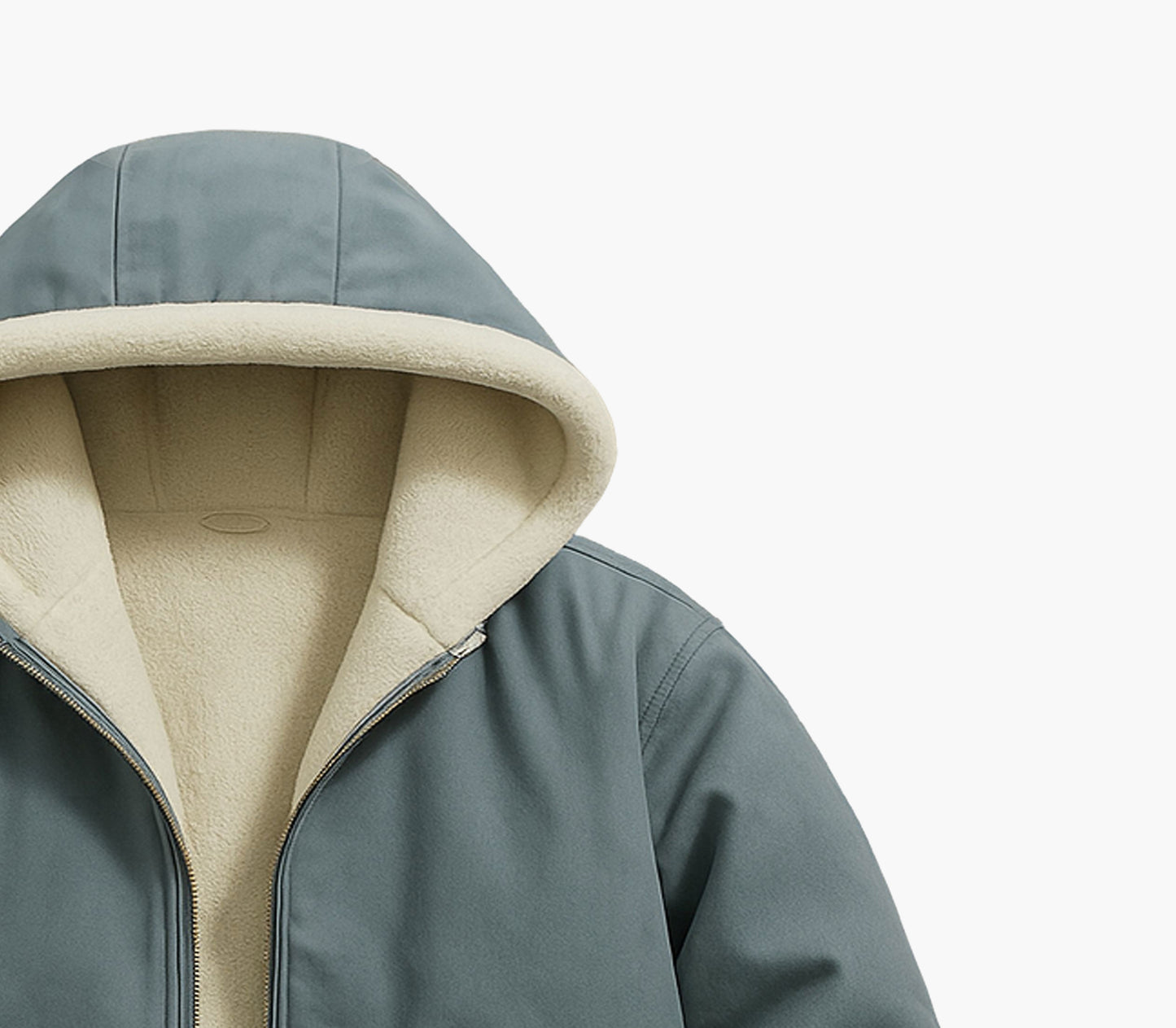 Men’s Warm Hooded Jacket – Full-Zip Winter Outerwear