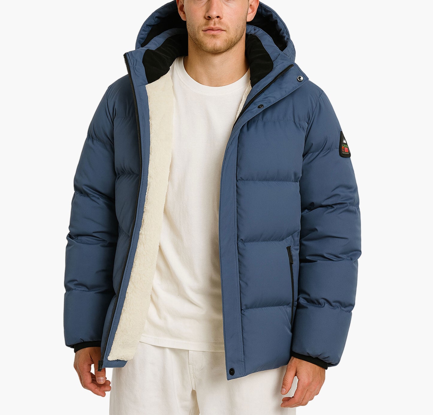 Men’s Heavyweight Hooded Winter Coat – Thermal Insulated Cold-Weather Jacket