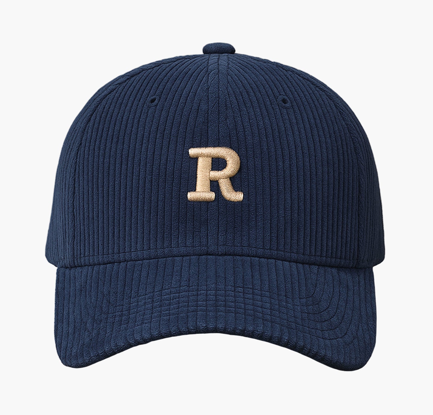 3D Embroidered Corduroy Cap – Adjustable Baseball Hat for Fall/Winter