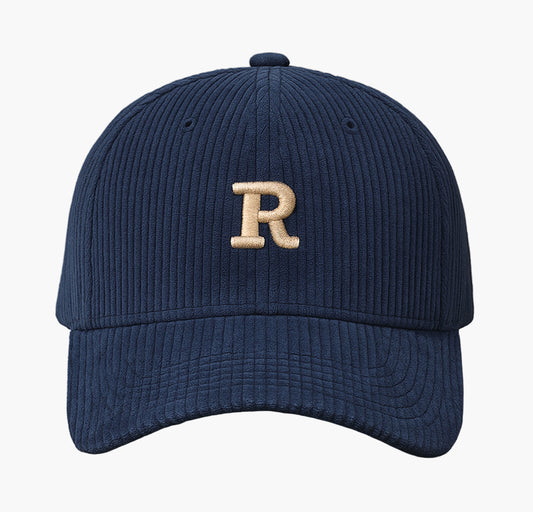 3D Embroidered Corduroy Cap – Adjustable Baseball Hat for Fall/Winter