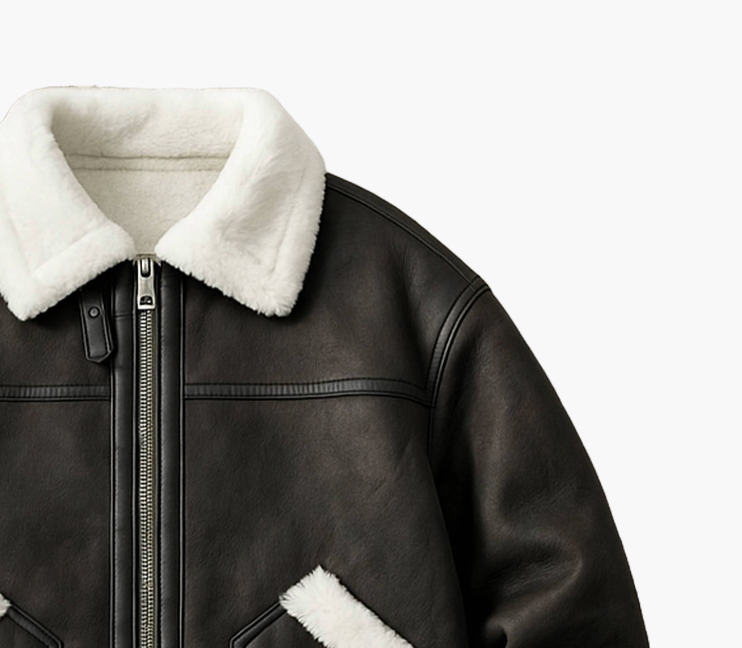 Men’s Soft Fleece Jacket – Heavy-Duty Winter Coat with Lapel Collar