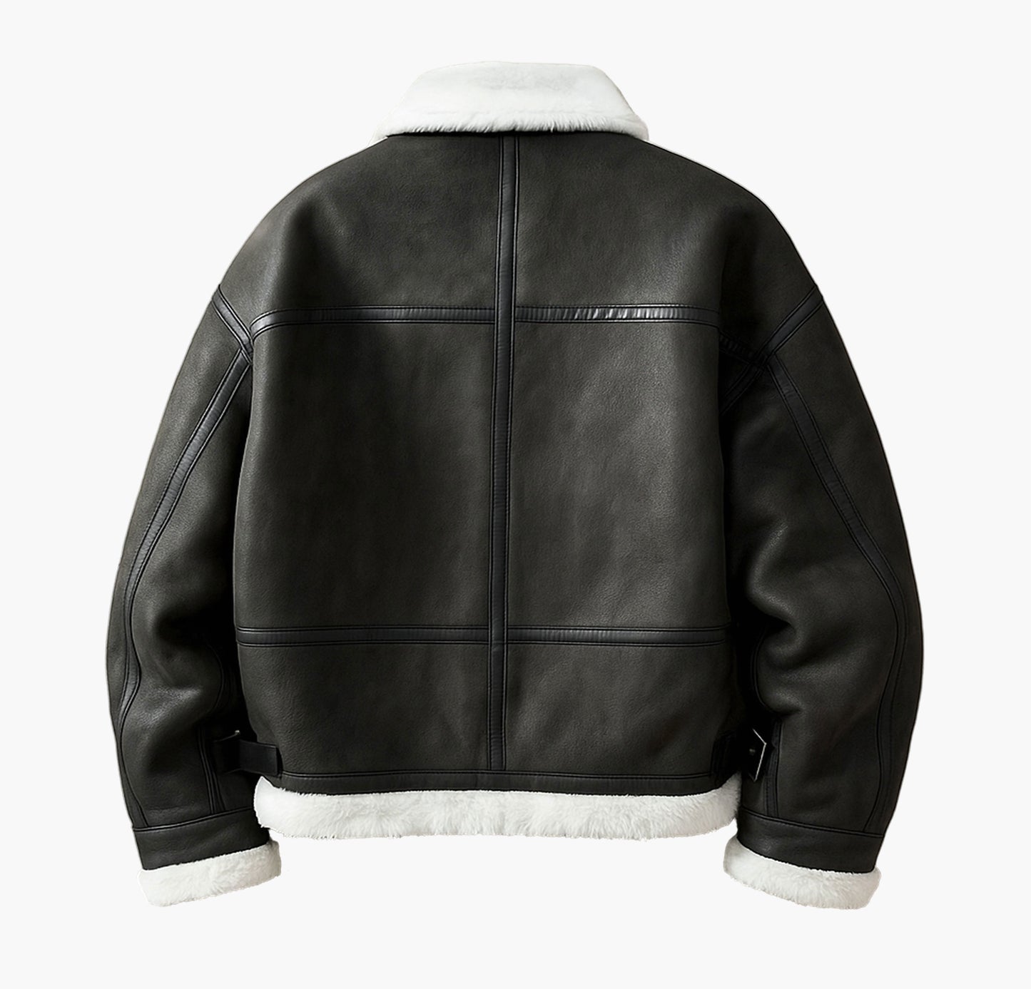 Men’s Soft Fleece Jacket – Heavy-Duty Winter Coat with Lapel Collar