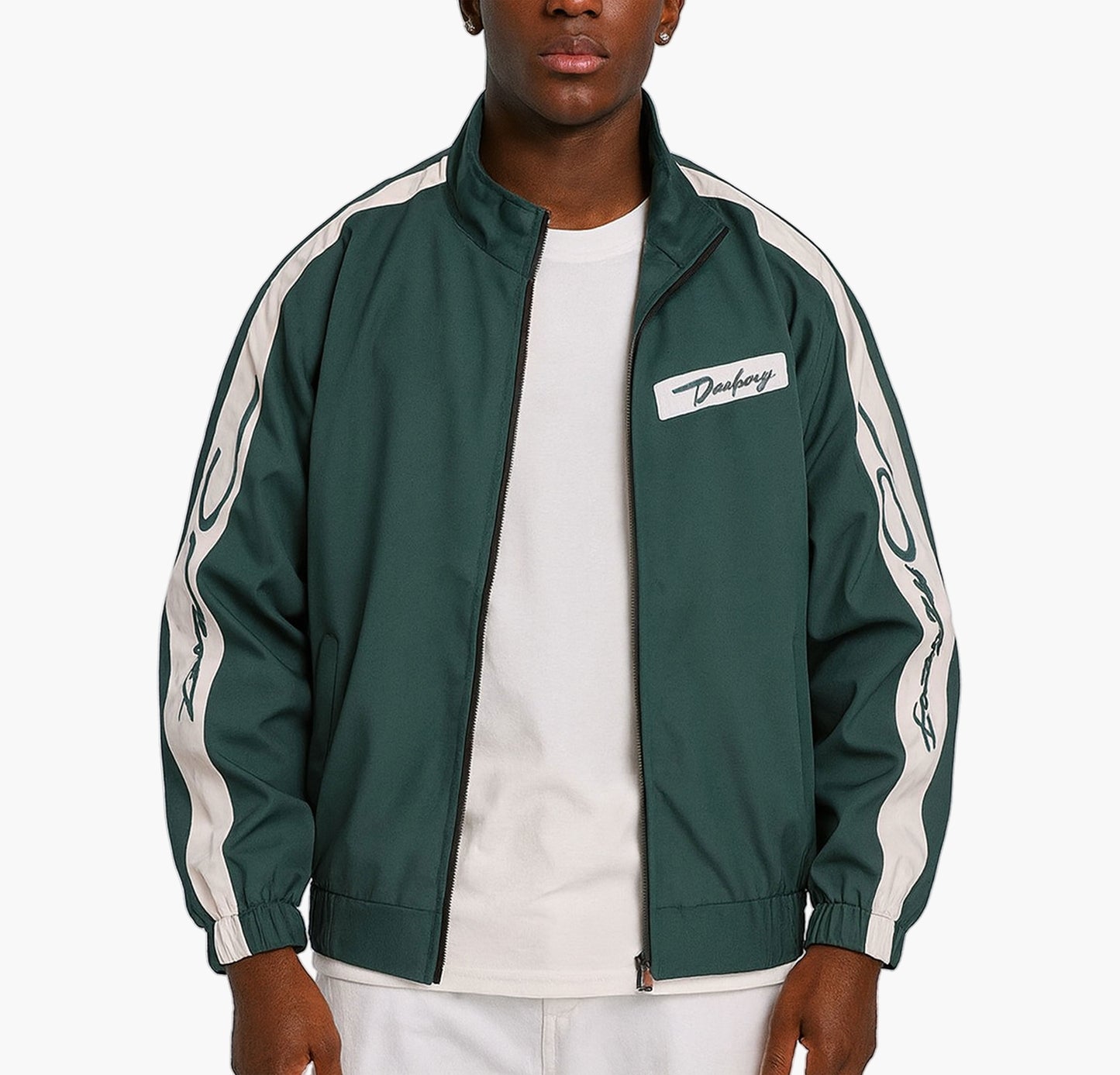 Men’s Lightweight Zip-Up Jacket – Outdoor Windbreaker with Pockets & Stand Collar