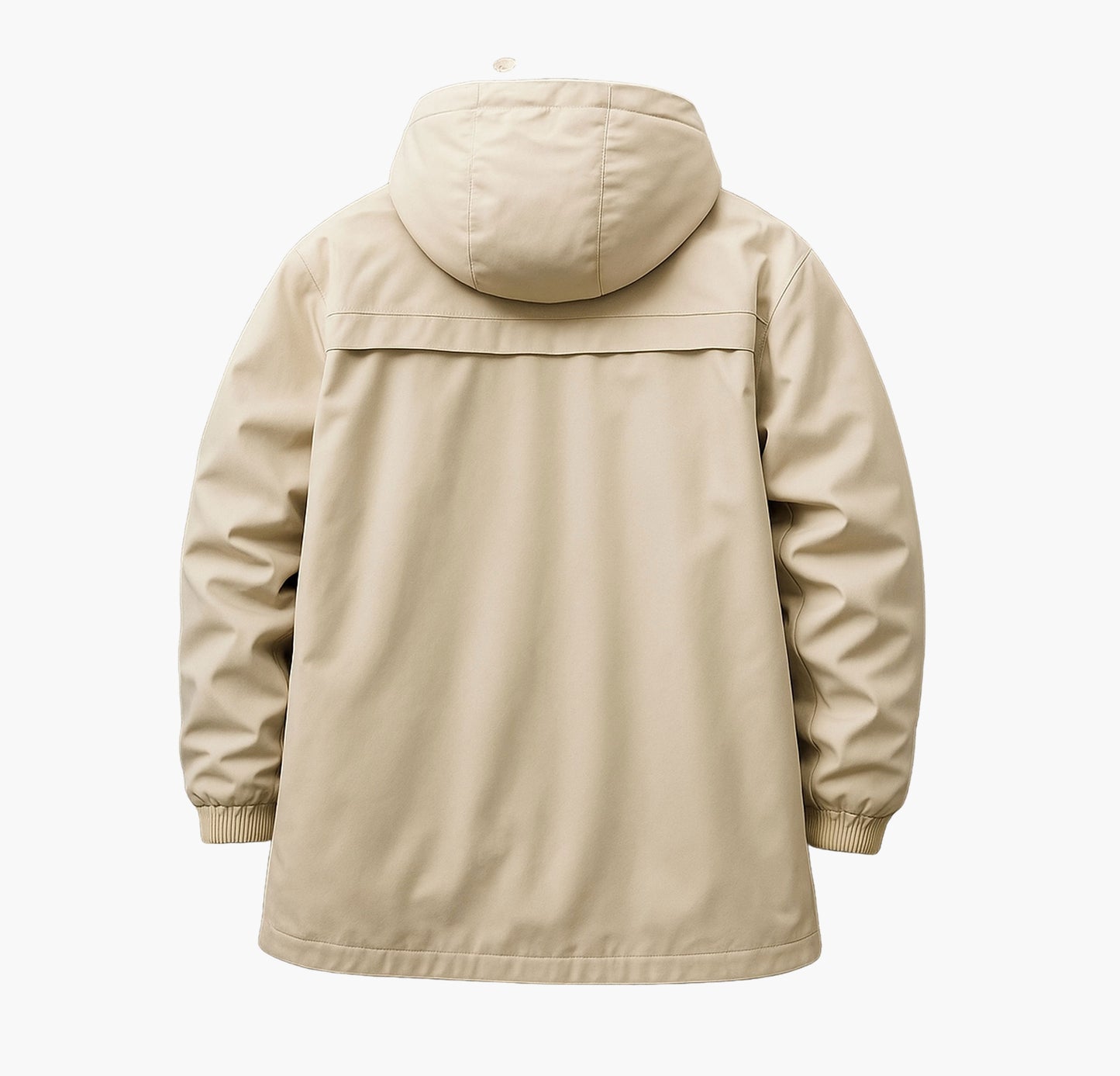 Men’s Hooded Windbreaker Jacket – Heavy-Duty Full-Length Coat