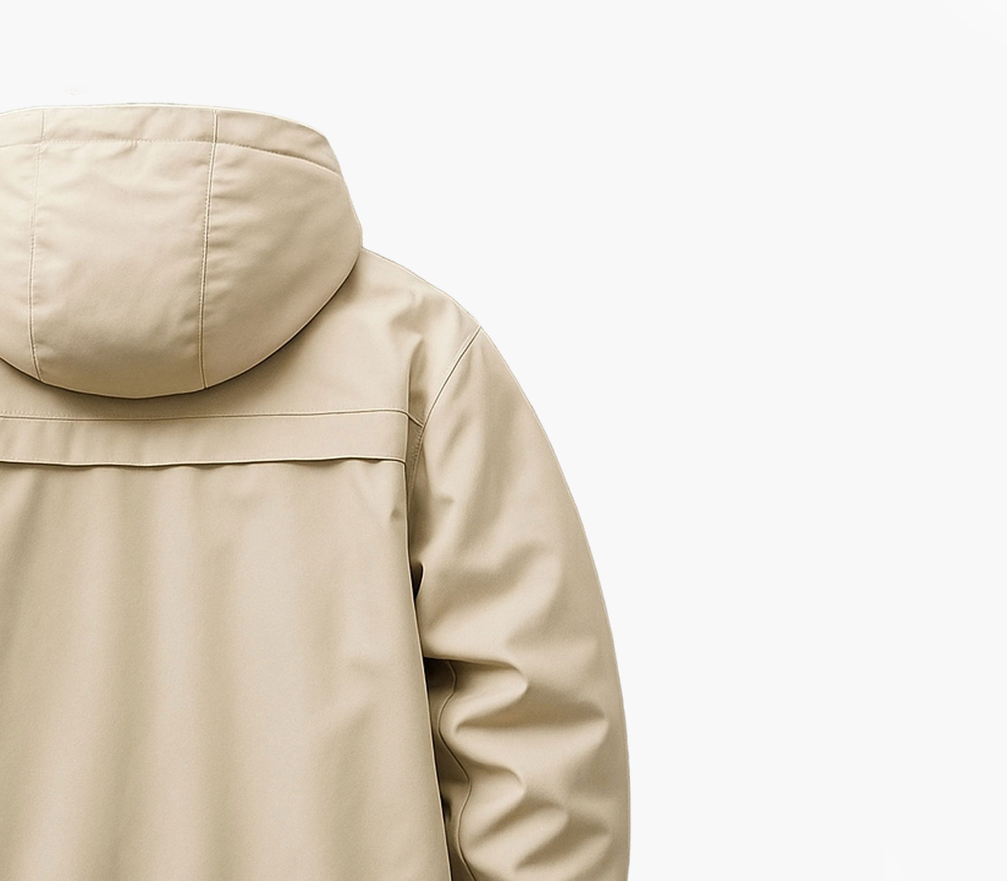 Men’s Hooded Windbreaker Jacket – Heavy-Duty Full-Length Coat