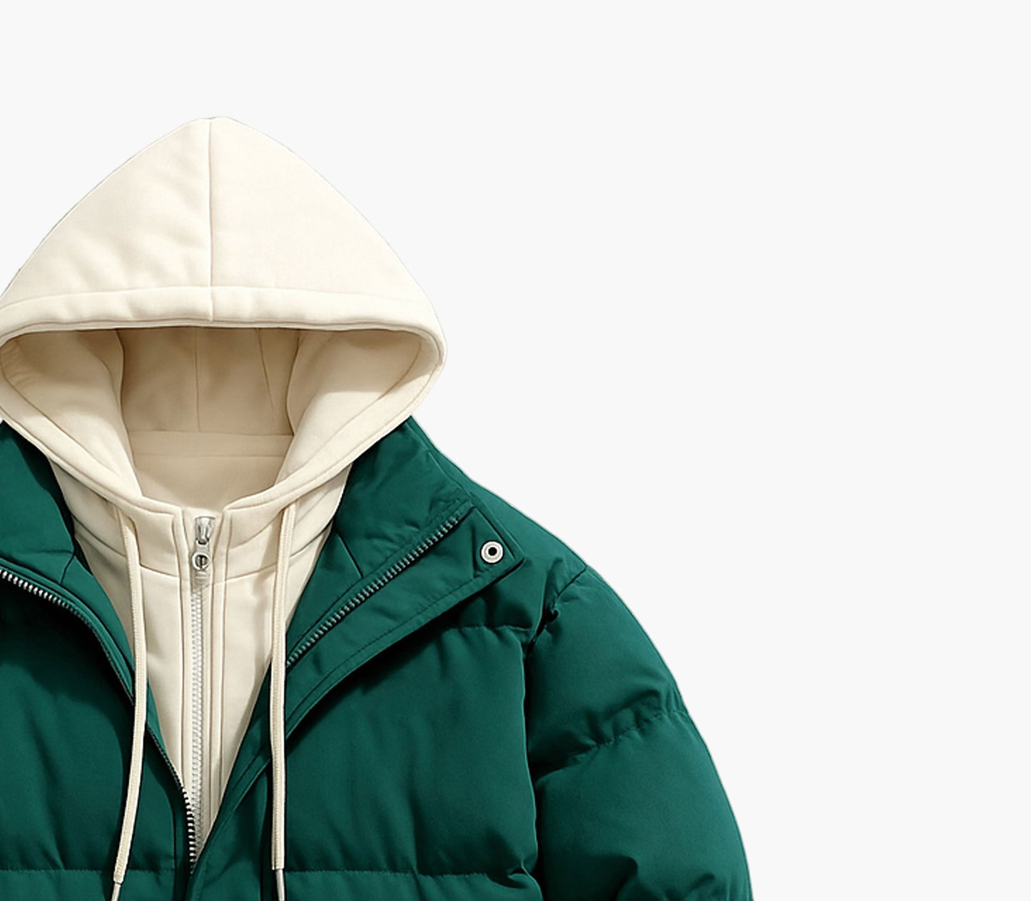 Men’s Heavy-Duty Hooded Winter Jacket – Full-Zip Insulated Outdoor Coat