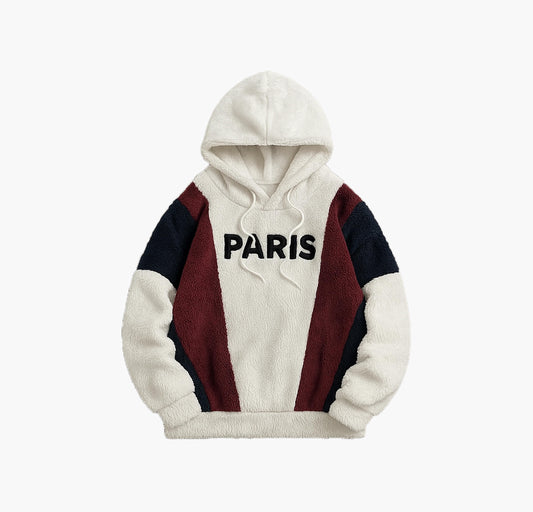 Men’s Plush Hoodie Embroidered Logo