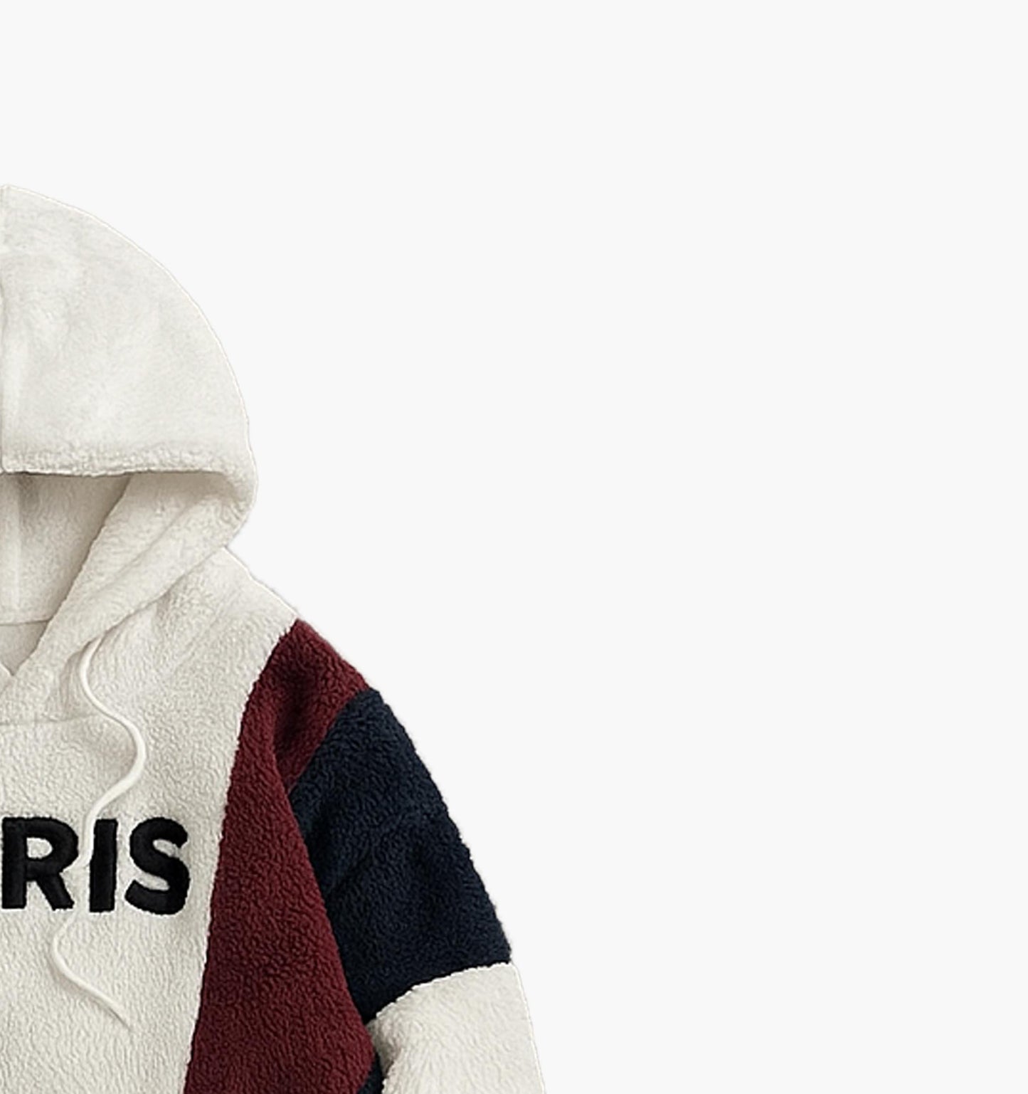 Men’s Plush Hoodie Embroidered Logo