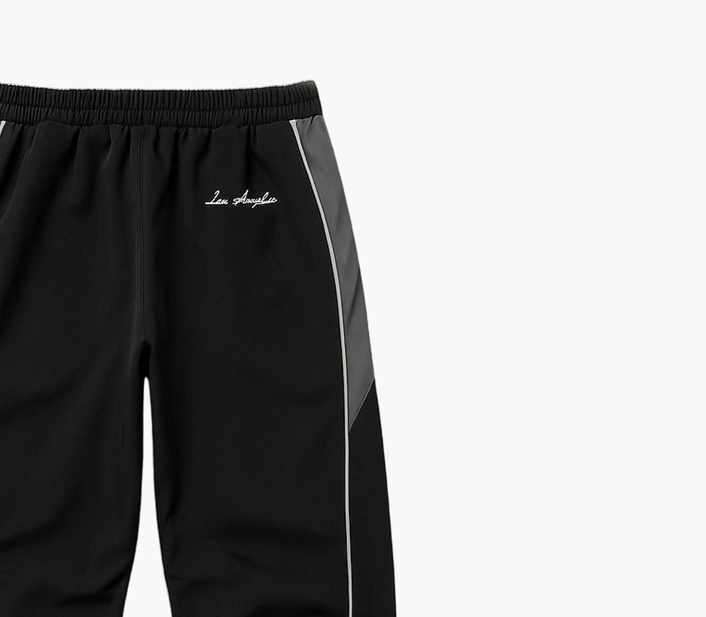 Men’s Color Block Jogger Pants – Loose Fit Trousers with Stripes & Letter Detail