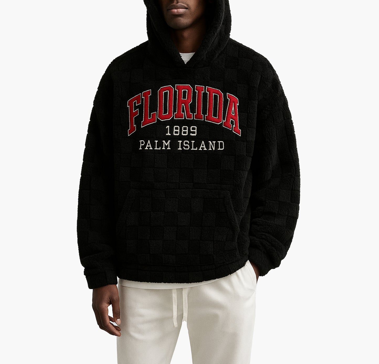 Men’s Casual Hoodie – Letter Patch