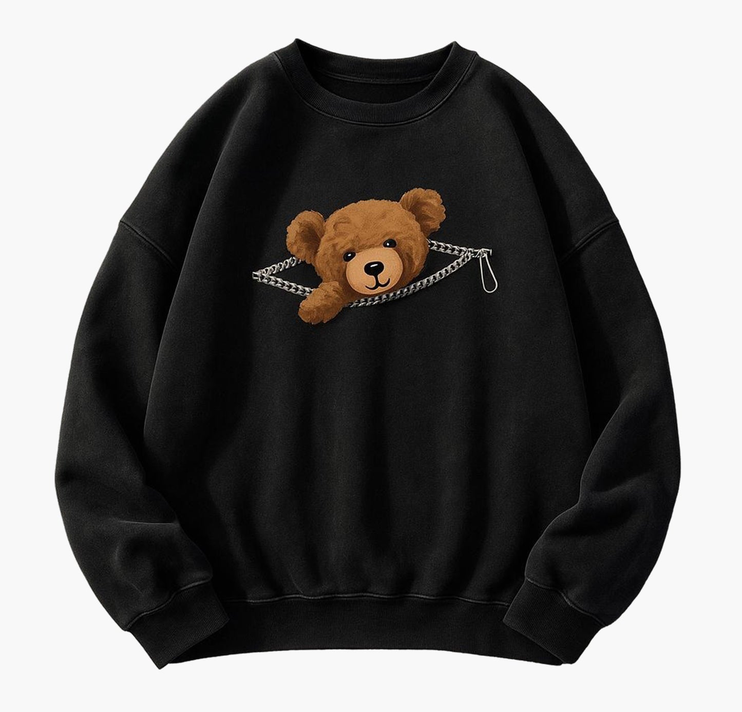 Women’s Vintage Teddy Bear Sweatshirt – Soft Casual Pullover