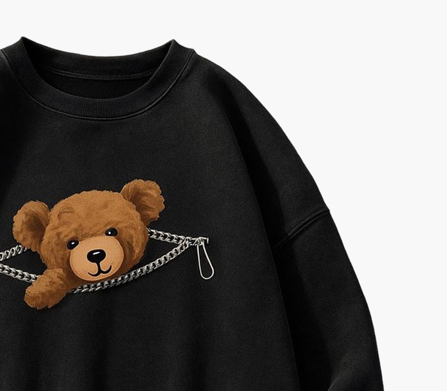 Women’s Vintage Teddy Bear Sweatshirt – Soft Casual Pullover