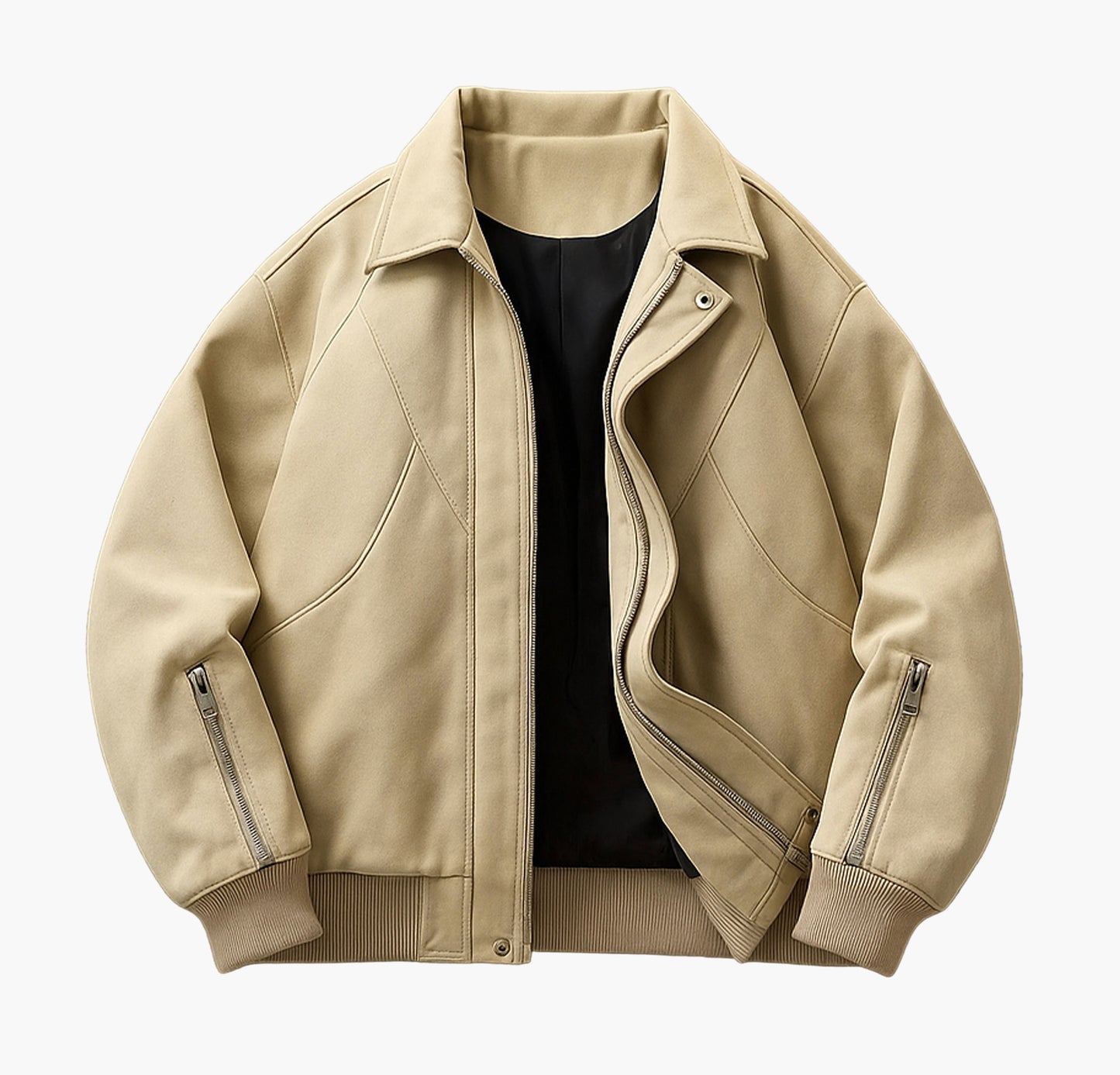 Men’s PU Motorcycle Jacket – Trendy Urban Casual Outerwear