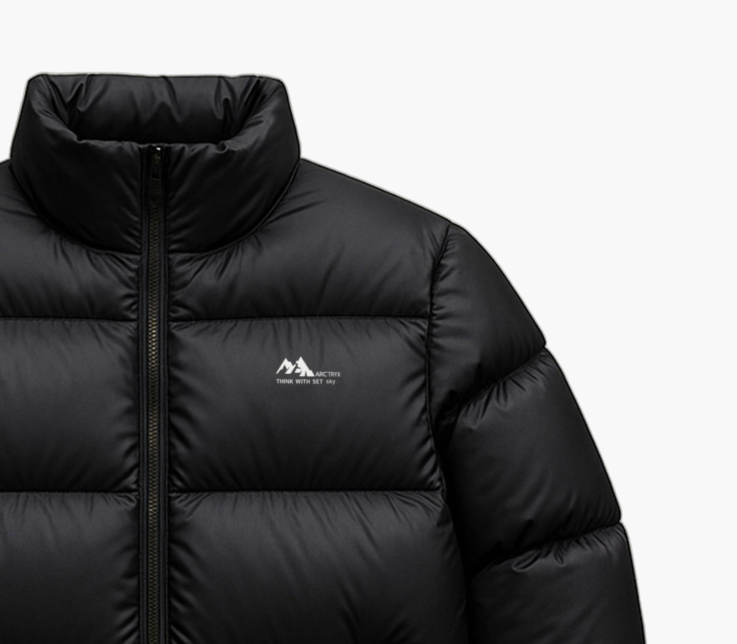 Men’s Glossy Short Winter Jacket – Thickened Stand-Collar Casual Coat