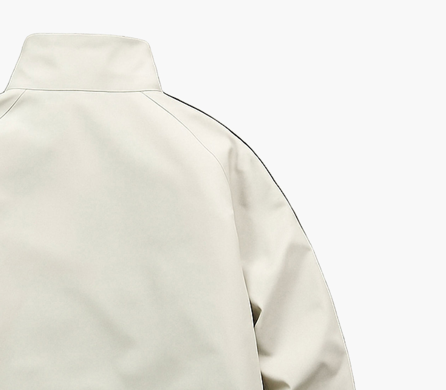 Men’s Oversized Lightweight Jacket – Pastel Pink & Black Zip-Up with Striped Design