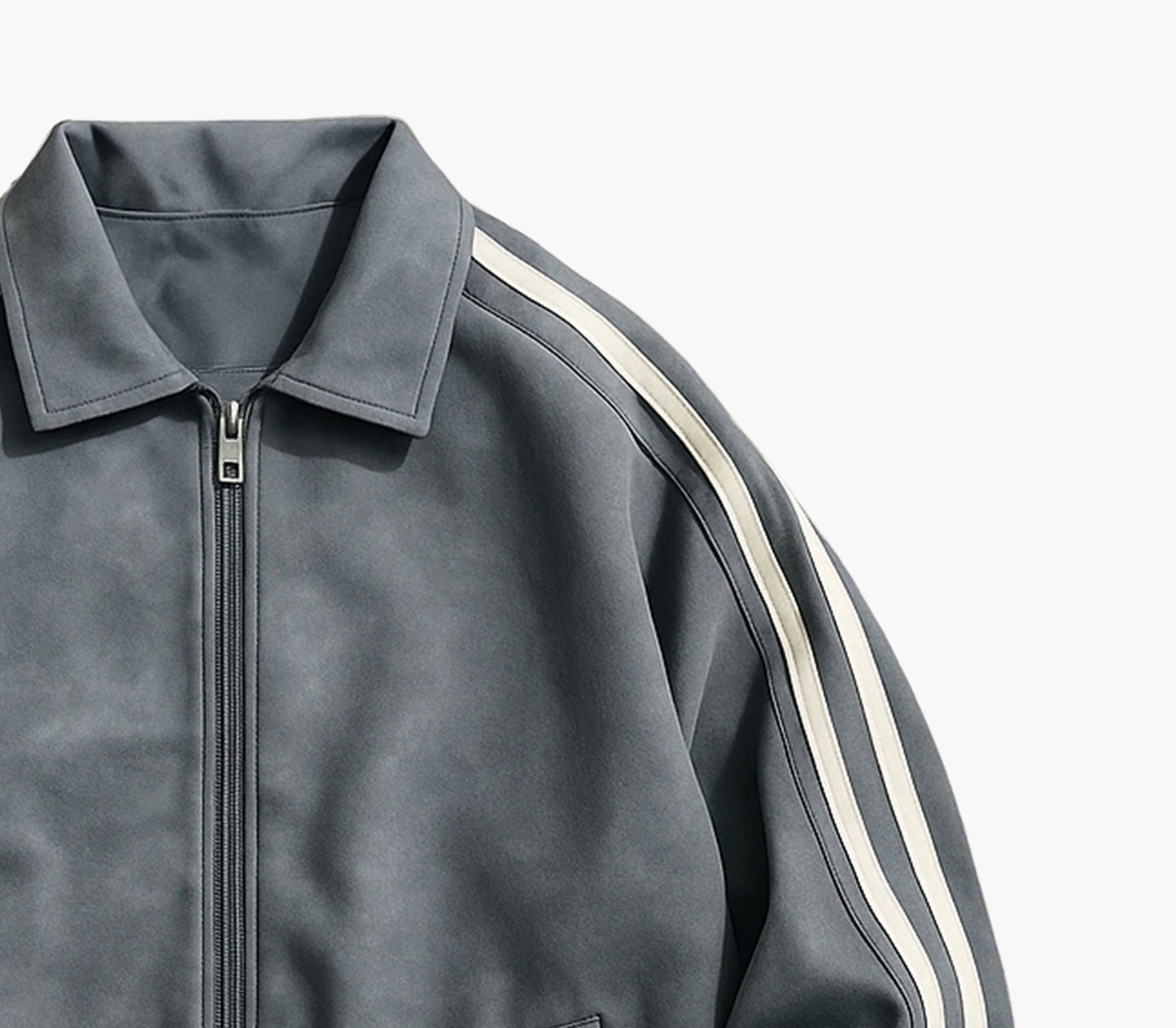 Men’s Casual Outdoor Jacket – Classic Two-Stripe Design