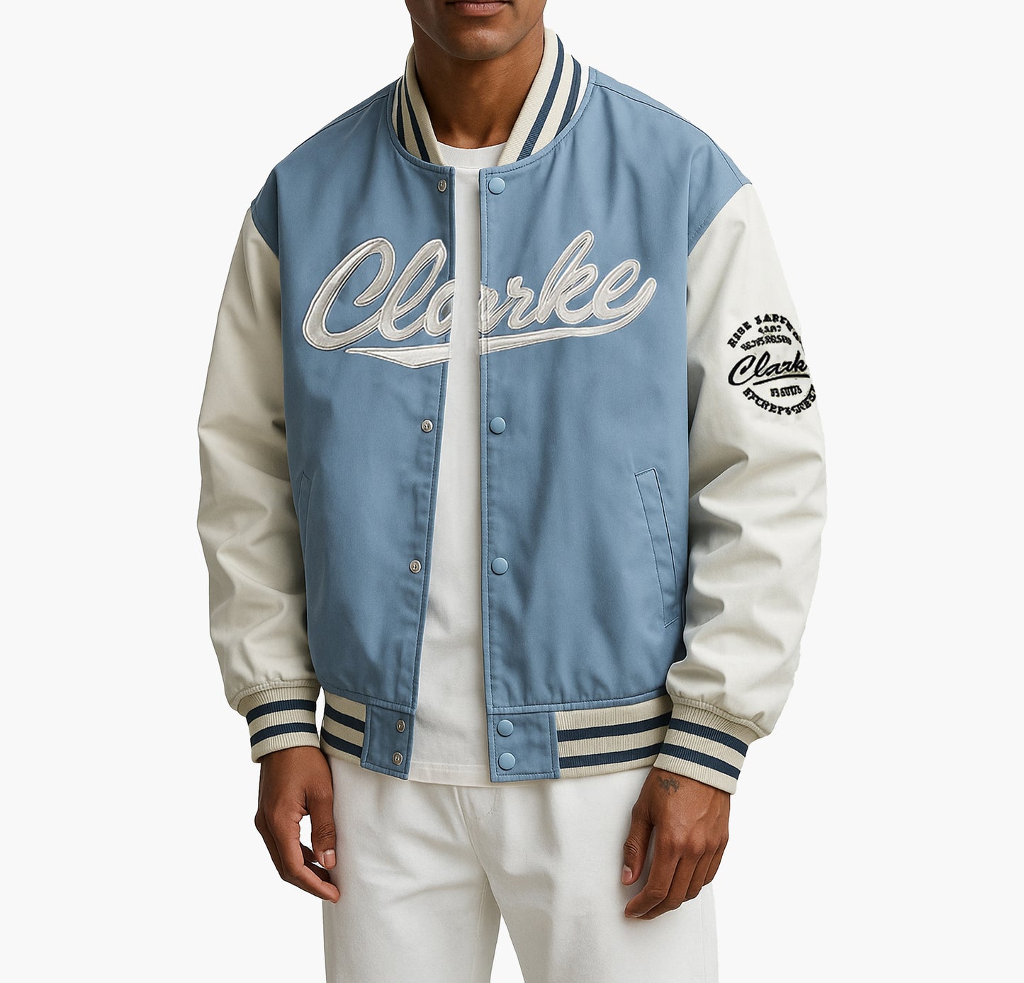 Men’s Vintage Letterman Jacket Embroidered