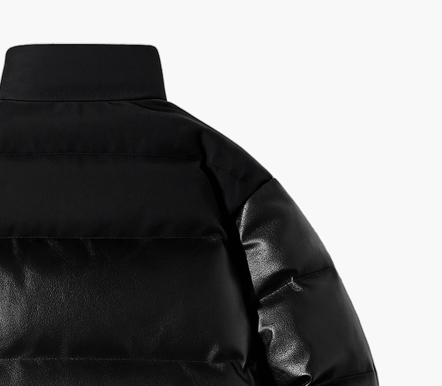 Men’s Insulated Winter Jacket – Zip-Up Stand Collar Coat