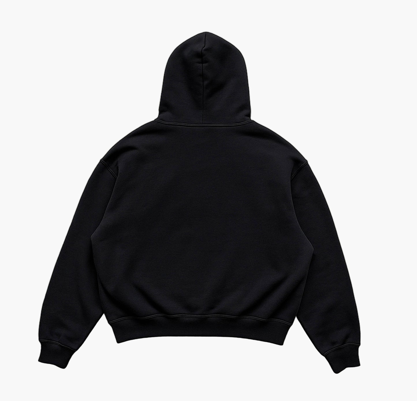 Women’s Y2K Anime Hoodie – Black Oversized Pullover with Front Pocket