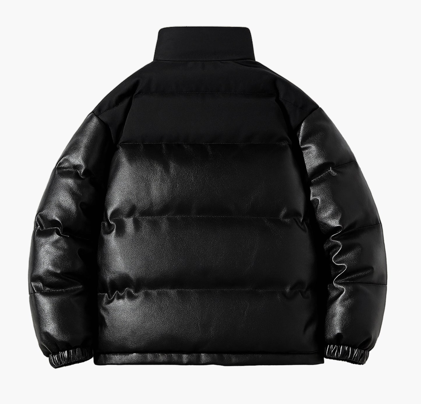 Men’s Insulated Winter Jacket – Zip-Up Stand Collar Coat