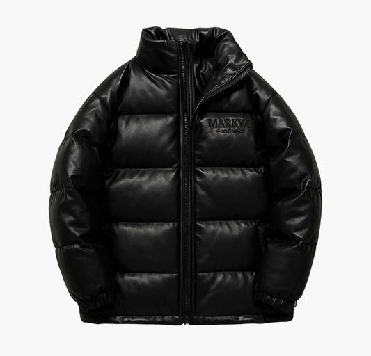 Unisex 3D Embossed Letter Jacket – American-Style Thick Casual Winter Coat