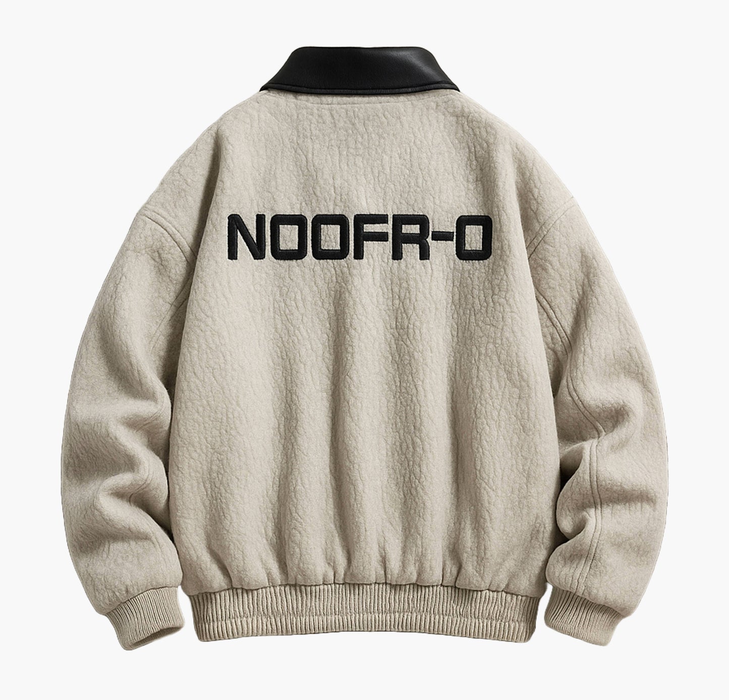 Men’s Casual Hooded Jacket – Embroidered Patch Softshell Zip-Up