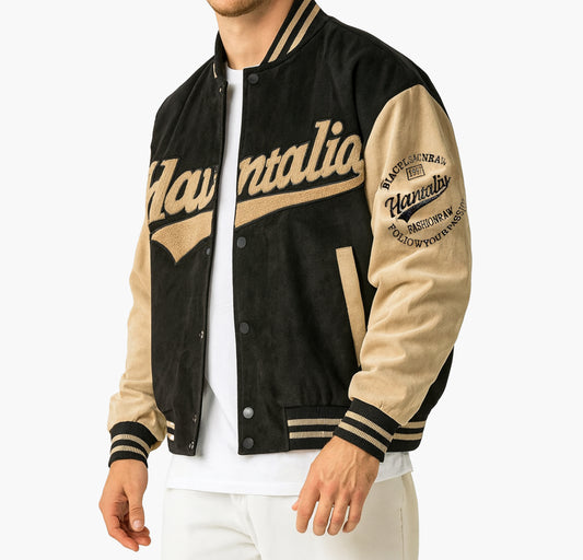 Men’s Vintage Baseball Jacket – Embroidered