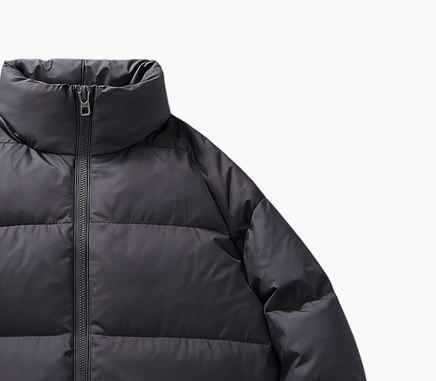 Men’s & Youth Stand-Collar Winter Jacket – Full-Zip Warm Casual Coat