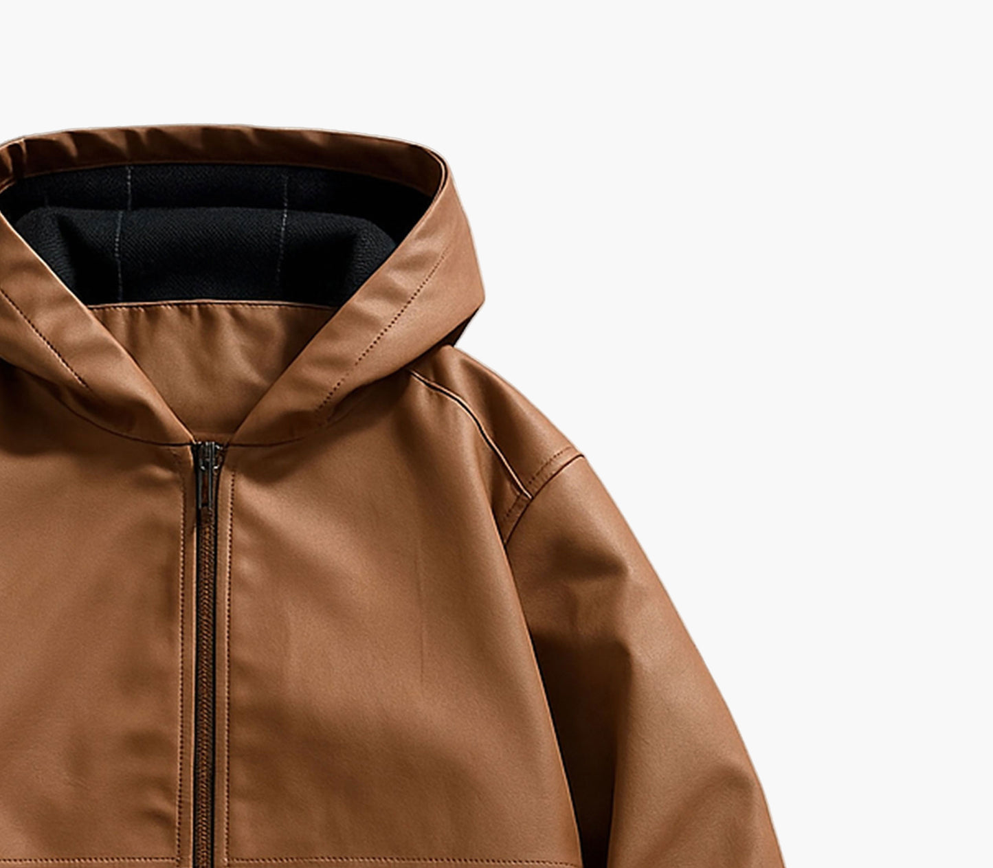 Men’s Bomber Jacket – Casual Motorcycle Style Zip-Up with Pockets