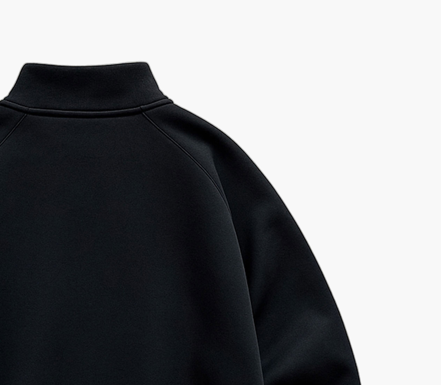 Men’s Black Half-Zip Sweater – Loose Fit Pullover for Casual & Office Wear