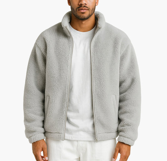 Men’s Fleece Jacket – Full-Zip Thermal Winter Coat