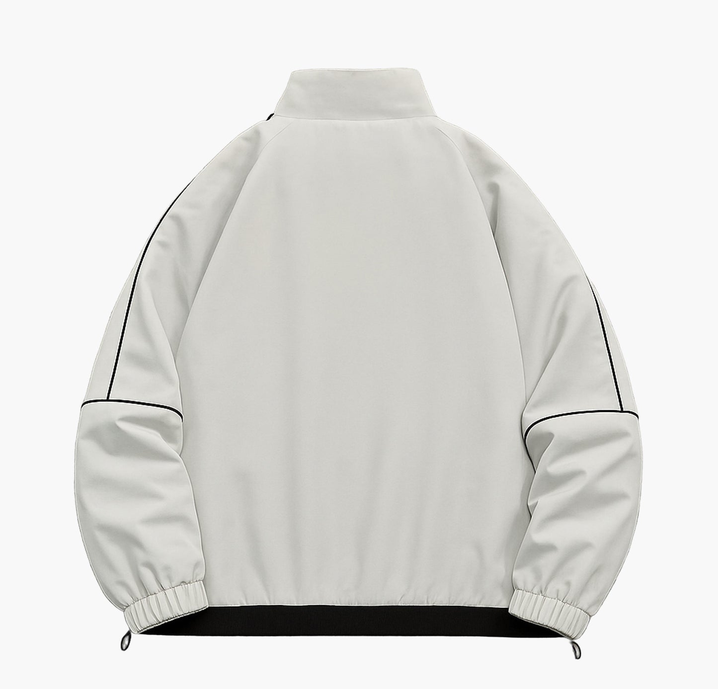 Men’s & Unisex Color Block Jacket – Striped Zip-Up with Ribbed Cuffs