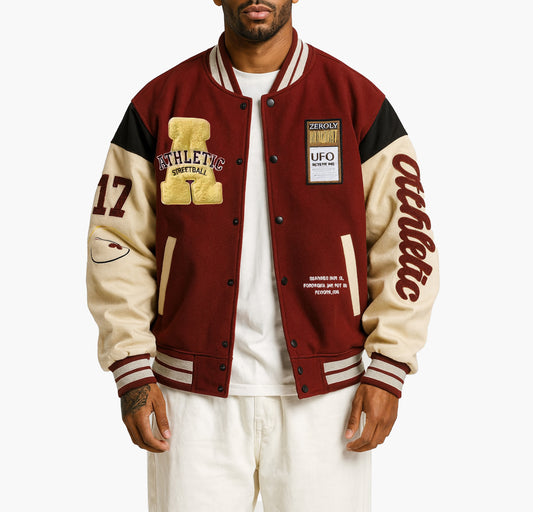 Men’s Vintage Varsity Jacket Embroidered