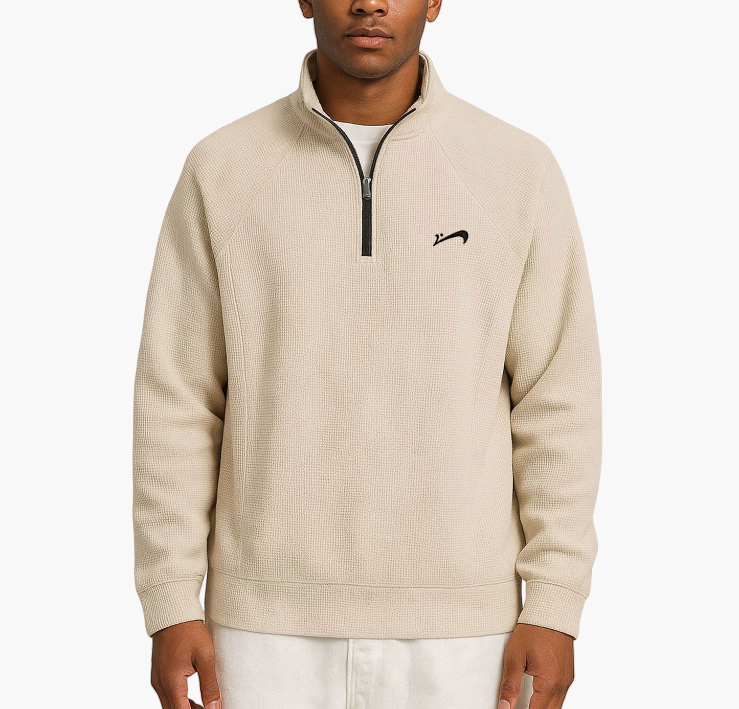 Men’s Half-Zip Sweatshirt – Lightweight Polyester Casual Pullover