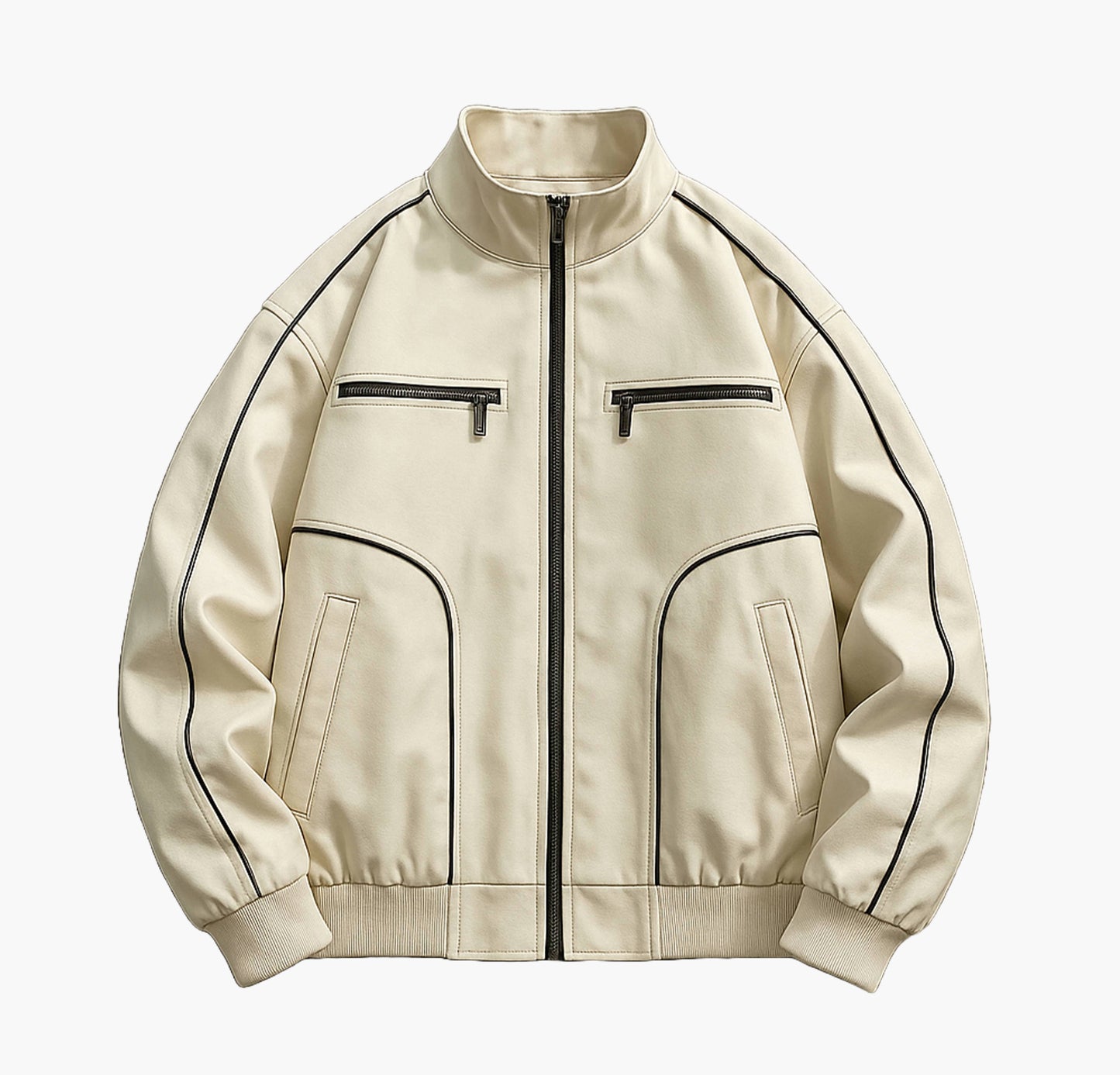 Men’s Bomber Jacket – Full-Zip Softshell Aviation Style Coat