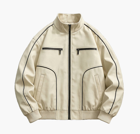 Men’s Bomber Jacket – Full-Zip Softshell Aviation Style Coat