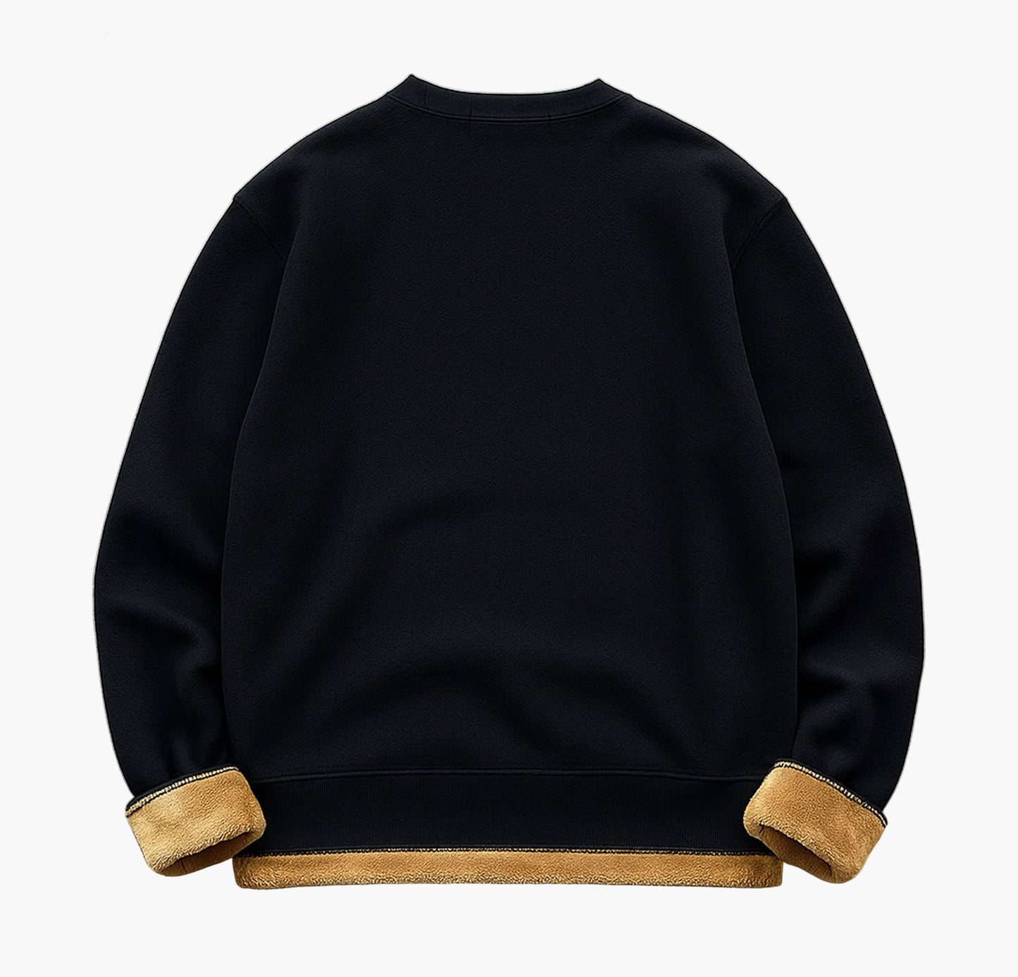 Men’s Fleece Sweatshirt – Cozy Crew Neck Pullover with Ribbed Cuffs